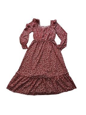 ANNA KASI California Red Floral Dress size M